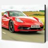 Red Porsche Boxster Paint By Number