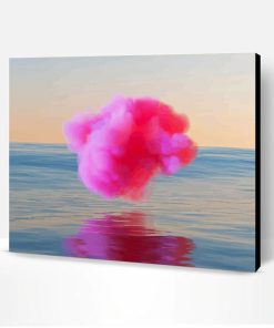 Sea Pink Cloud Paint By Numbers