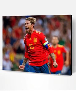 Sergio Ramos Spanish National Team Player Paint By Number