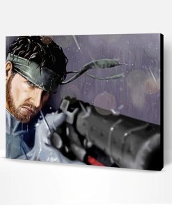 Solid Snake Character Paint By Number