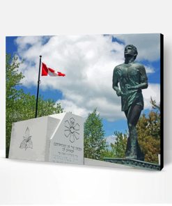 Terry Fox Legacy Statue In Thunder Bay Canada Paint By Number