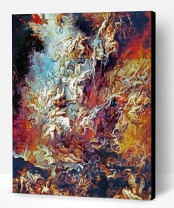 The Fall Of The Damned By Peter Paul Rubens Paint By Number