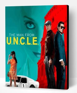 The Man From Uncle Movie Poster Paint By Number