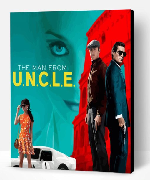 The Man From Uncle Movie Poster Paint By Number