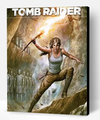 Tomb Raider Video Game Poster Paint By Number