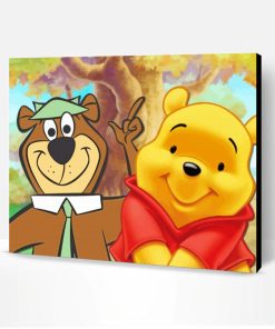 Winnie The Pooh And Yogi Paint By Number