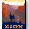 Zion National Park Angels Landing Poster Paint By Number