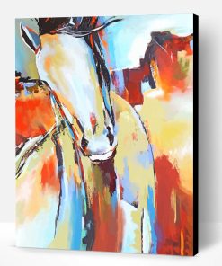 Abstract Impressionist horse Paint By Numbers
