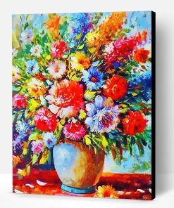 Abstract Mixed Flowers Paint By Number