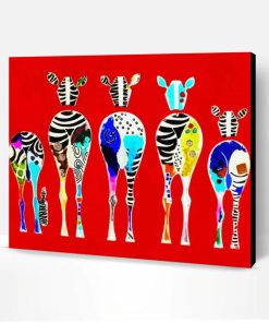 Abstract Zebra Butts Paint By Numbers