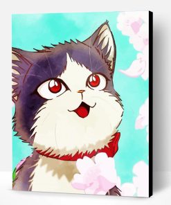Adorable Anime Cat Paint By Number