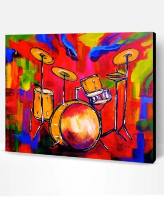 Aesthetic Drumkit Art Paint By Number