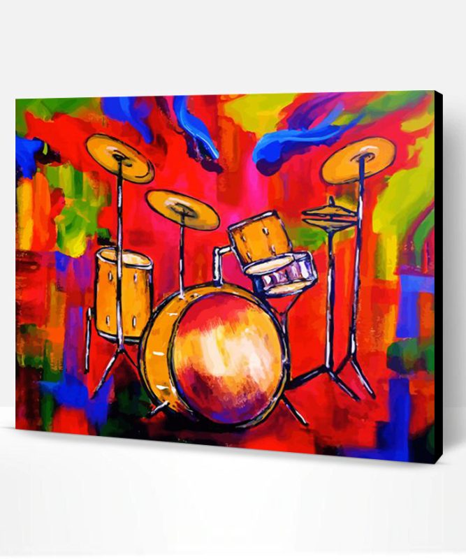 Aesthetic Drumkit Art Paint By Number