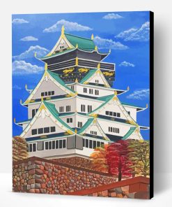 Aesthetic Japanese Castle Paint By Number