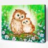 Aesthetic Owl Couple Paint By Numbers