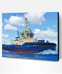 Aesthetic Tug Boat Paint By Number