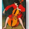 Aesthetic Woman Playing Bass Cello Paint By Number