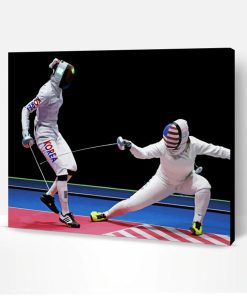 Aesthetic Fencing Paint By Number