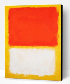 Aesthetic Orange And White Rothko Paint By Number