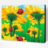 Aesthetic Sunflowers Ladybugs Paint By Number