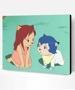 Aesthetic Wolf Children Anime Paint By Number