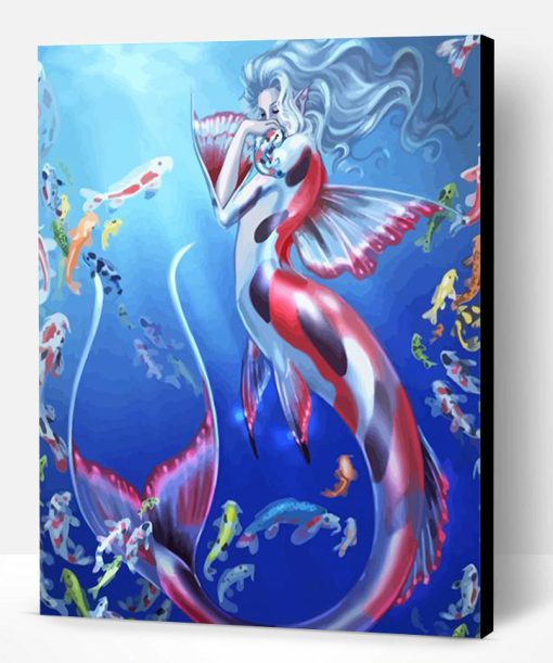 Angel Mermaid Coy Fish Paint By Number