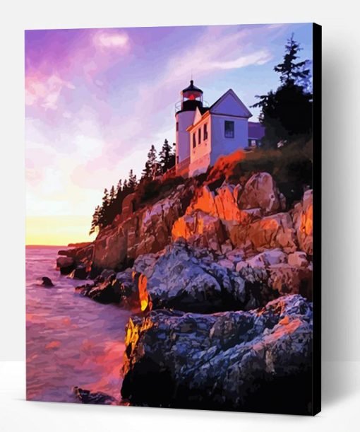 Bass Harbor Lighthouse Paint By Number