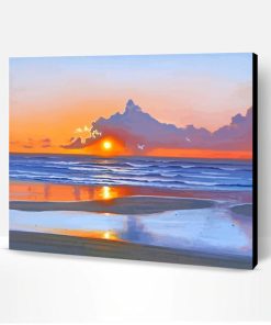 Beautiful Cornish Sunset Art Paint By Number