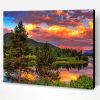 Beautiful Landscape Teton Mountains Paint By Number
