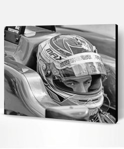 Black And White Max Verstappen Paint By Number