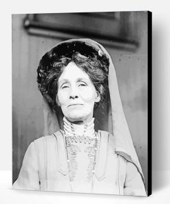 Black And White Pankhurst Paint By Number