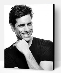 Black and White John Stamos Paint By Number