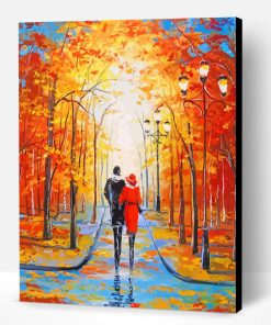Couple Walk In The Park Paint By Number