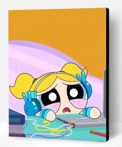 Cute Bubbles Powerpuff Paint By Number