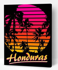 Honduras Palm Poster Paint By Number