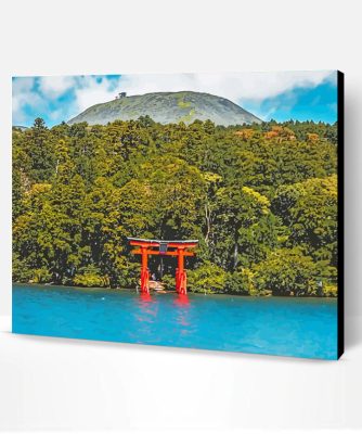 Japan Shrine Landscape Paint By Number