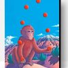 Juggling Monkey Paint By Number