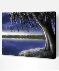 Lonely Willow Tree Art Paint By Number