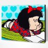 Mafalda Reading a Book Paint By Number