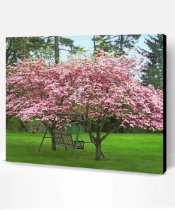 Pink Dogwood Paint By Number