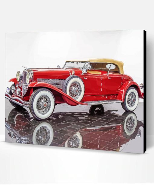 Red Duesenberg Paint By Number