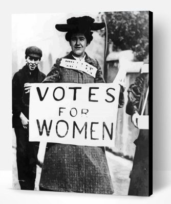 Retro Votes For Women Paint By Number