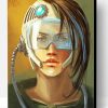 Retro Futuristic Girl Paint By Number