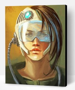 Retro Futuristic Girl Paint By Number