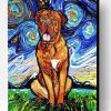 Starry Night Bordeaux Mastiff Paint By Number