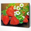 Strawberry And Daisies Food Paint By Number