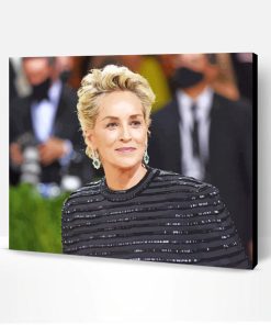 The Actress Sharon Stone Paint By Number