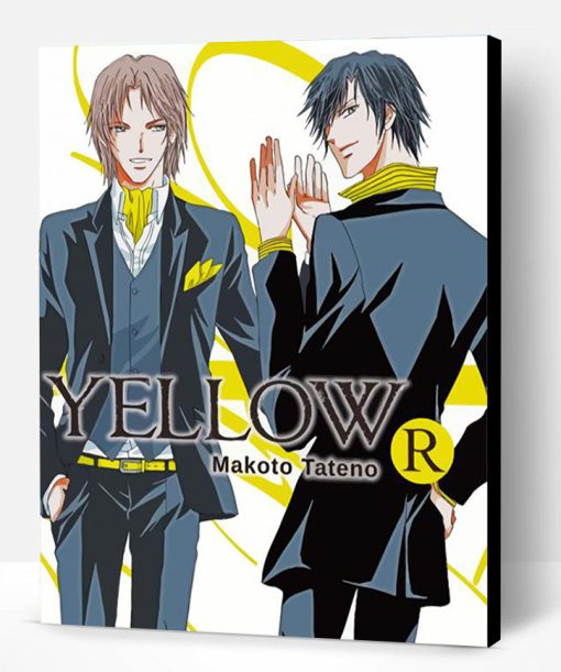 Yellow Manga Poster Paint By Number