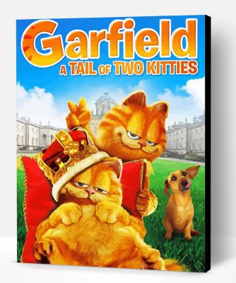 A Tail Of Two Kitties Cartoon Poster Paint By Number