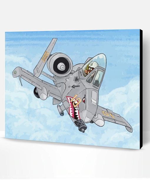 A10 Aircraft Art Paint By Number